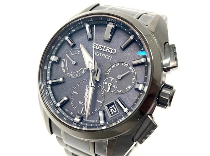 Seiko SBXC069/5X53-0AV0 Astron Global Line Solar Wristwatch Black  ref.1454378