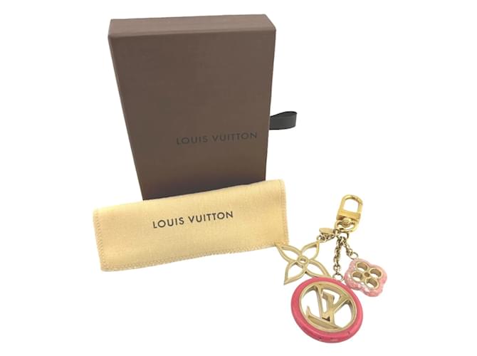 Porte-clés Charm Portocle Color Line Louis Vuitton Rose Doré  ref.1454504