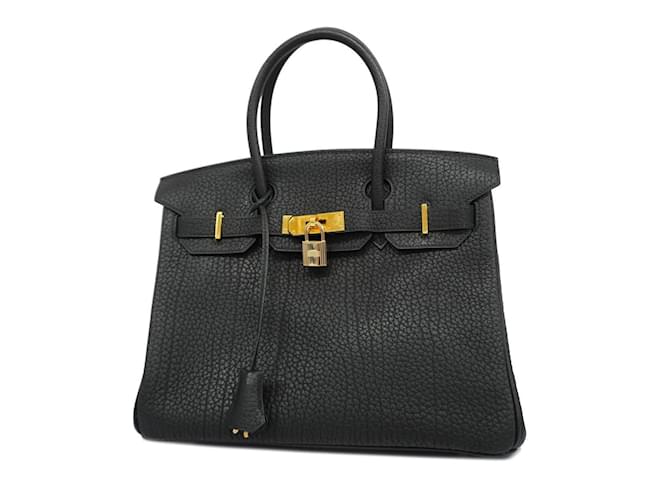 Hermès Hermes Birkin 30 Handbag Black Leather  ref.1454643