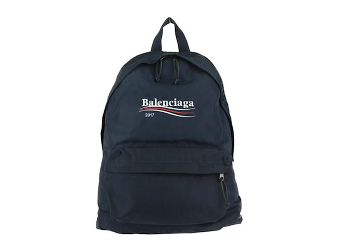 Balenciaga Xplorer Backpack Navy blue Cloth ref.1454755 Joli Closet