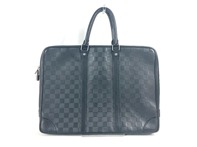 Sac à main Damier Infini N41146 de Louis Vuitton Noir  ref.1454908