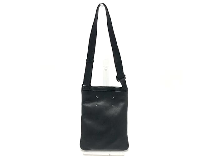 Maison Martin Margiela Mini pochette croisée Maison Margiela Cuir Noir  ref.1454929