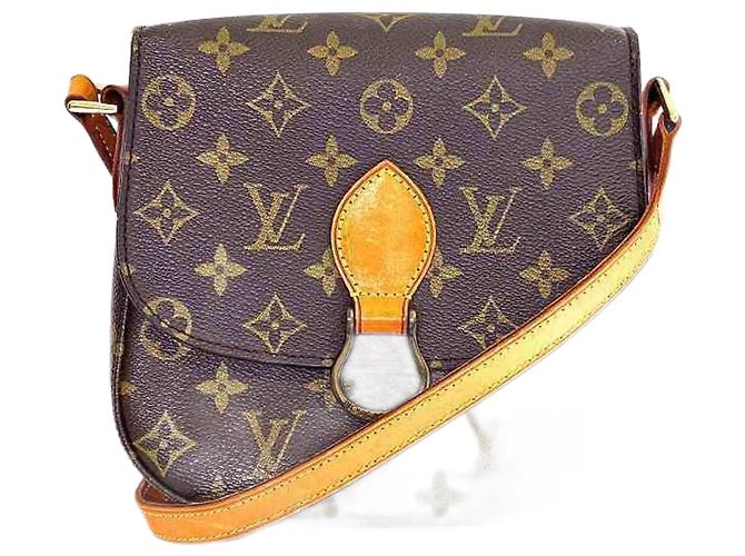 Saint-Clair Schultertasche Monogramm Louis Vuitton Braun Lackleder 