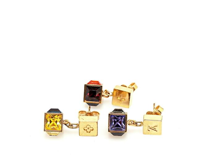 Louis Vuitton Bouc de Reuil Gamble Earrings Set Multiple colors Golden  ref.1455030