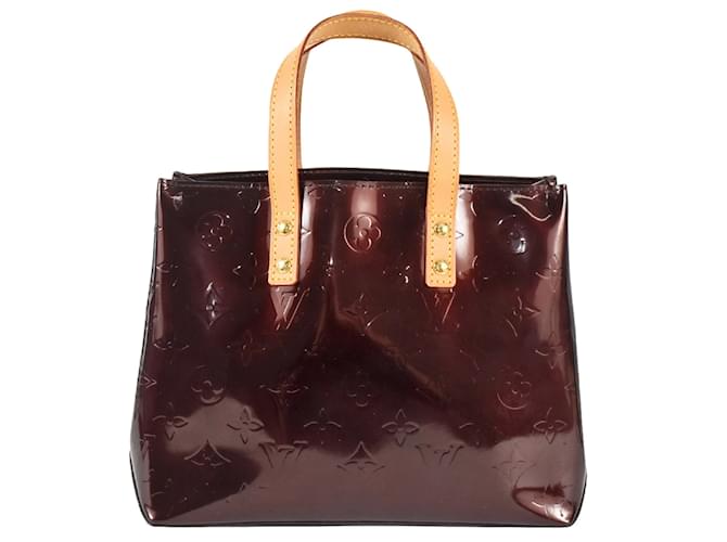 Louis Vuitton Reed PM Tote Bag Red Dark red Patent leather  ref.1455068