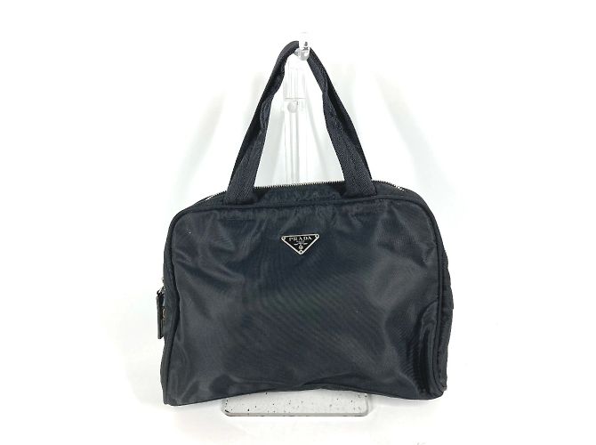 Sac à main Prada en tissu noir