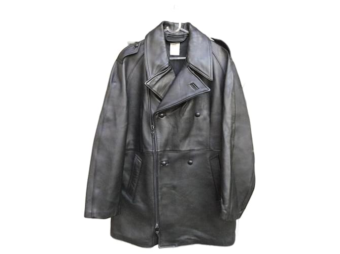 Autre Marque Men Coats Outerwear Black Leather  ref.1455105