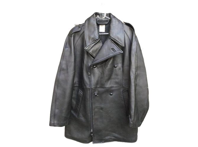 Autre Marque MIC Leather Coat Black Men L