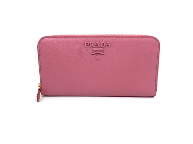 Prada Long Wallet in Begonia Pink Joli Closet - Main Image