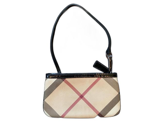 Bolso Mini Pochette Burberry Check Beige