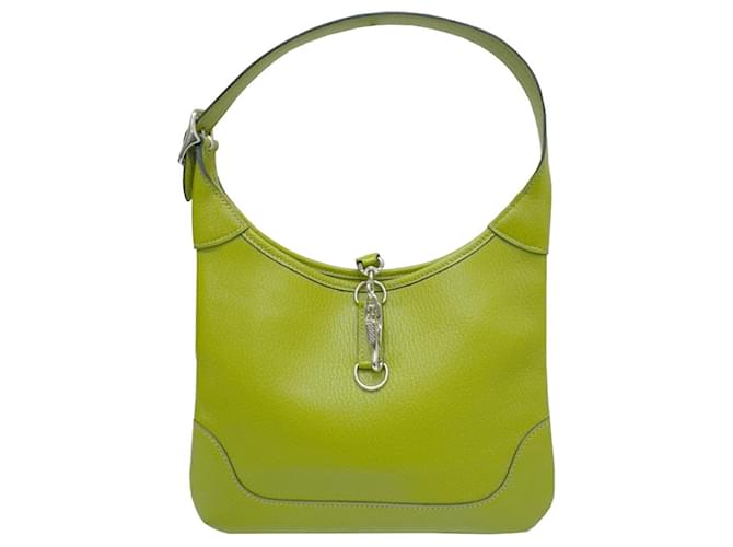 Hermès Trim Green Leather  ref.1455514