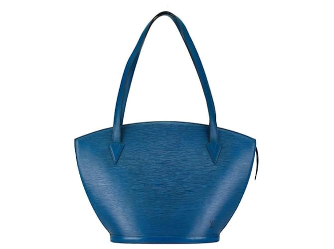 Louis Vuitton Saint Jacques Azul Couro  ref.1455567