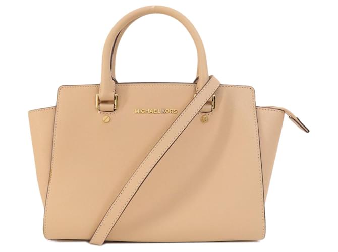 Michael Kors Selma Beige Cuero  ref.1455587