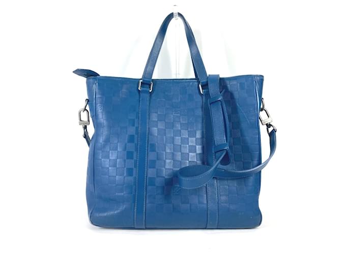 Louis Vuitton Damier Infini 2WAY Shoulder Tote Bag Blue  ref.1455608