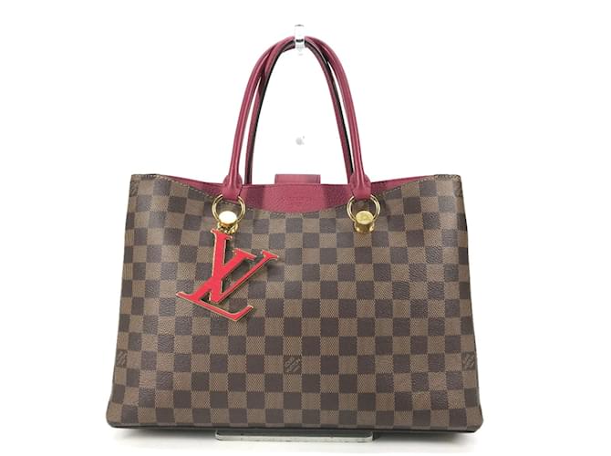 Sac à main épaule Damier N40052 de Louis Vuitton Rouge  ref.1455659