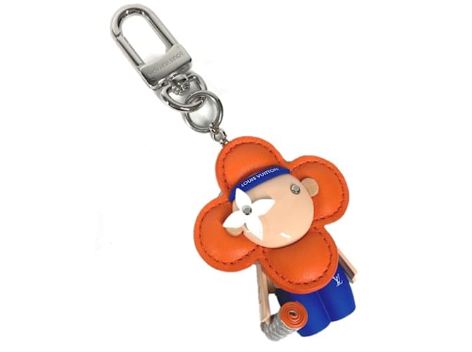 Louis Vuitton M01198 Bag Charm Key Holder Orange  ref.1455664