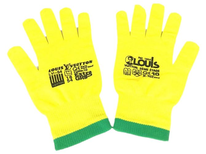 Warme Handschuhe Louis Vuitton MP2370 Gelb