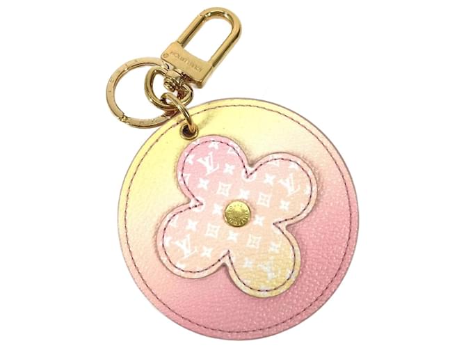 Porte-clés en fleur Monogram Louis Vuitton Rose  ref.1455678