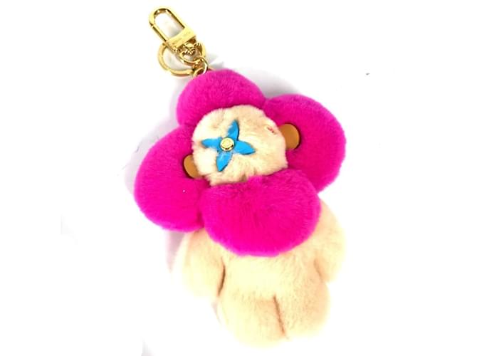 Louis Vuitton M00870 Plush Doll Bag Charm Key Holder Pink  ref.1455707