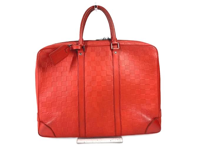 Louis Vuitton N41143 Damier Infini Tote Bag Red  ref.1455739
