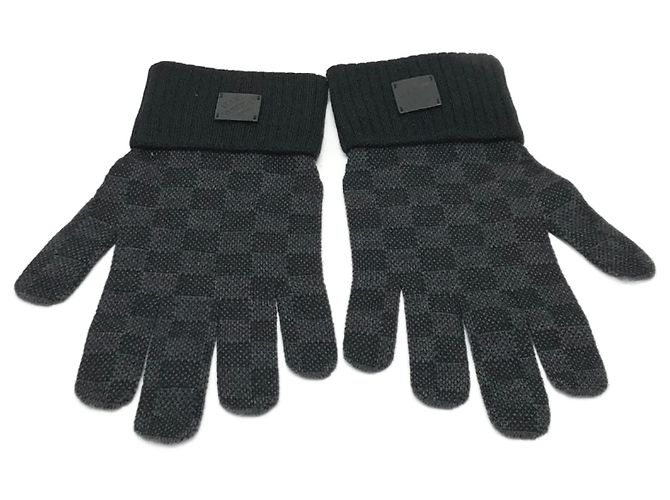 Damier Graphite Handschuhe Louis Vuitton M77992 Schwarz
