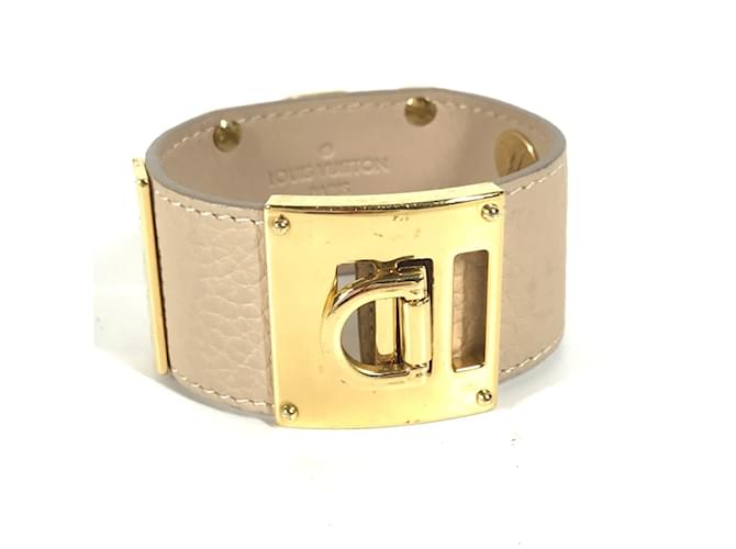 Bracelet en cuir beige Louis Vuitton  ref.1455758