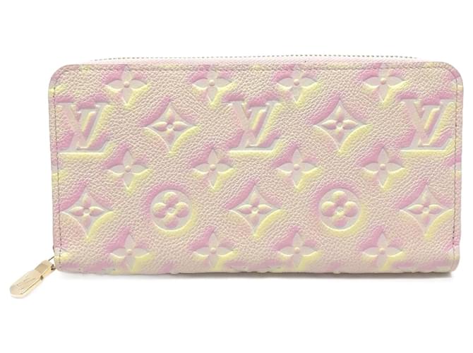 Portefeuille long Zippy Monogram Empreinte Louis Vuitton Rose  ref.1455777