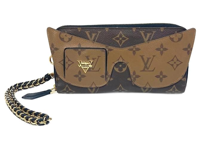 Portefeuille long Monogram inversé Louis Vuitton Marron  ref.1455783