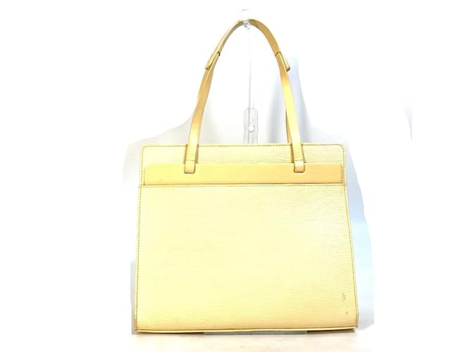 Sac à épaule Epi Louis Vuitton Cuir Jaune  ref.1455791