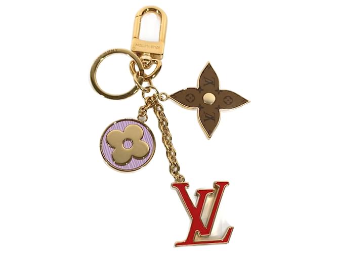 Porte-clés Monogram Louis Vuitton Doré  ref.1455886