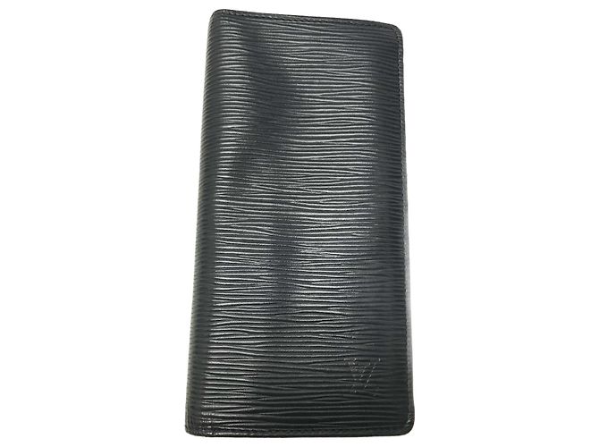 Louis Vuitton Epi Long Wallet in Navy Navy blue