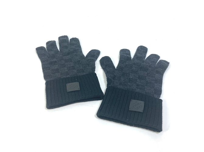Louis Vuitton M77992 Damier Graphite Gloves Black