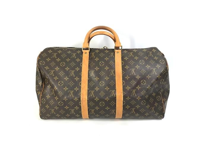 Sac de voyage Monogram Louis Vuitton Marron  ref.1455980