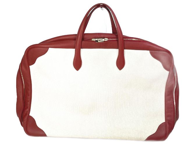 Duffle Hermès Borsa da viaggio Boston beige Hermes