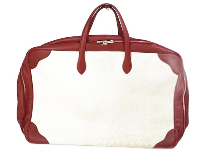 Duffle Hermes Beige Reisetasche Boston von Hermes ref.1456023 Joli Closet