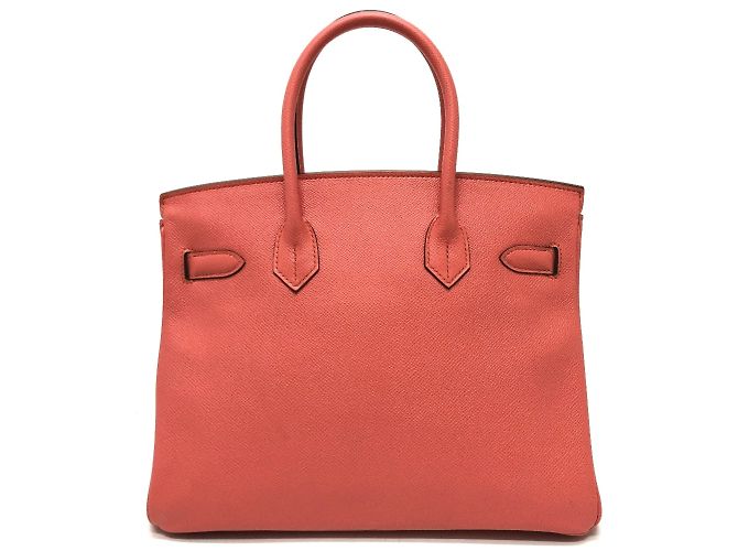 Bolsa de couro rosa Crevetto da Hermès