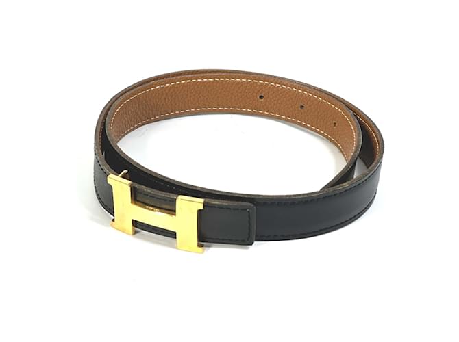 Hermès Hermes H Reversible Belt Black Leather  ref.1456136