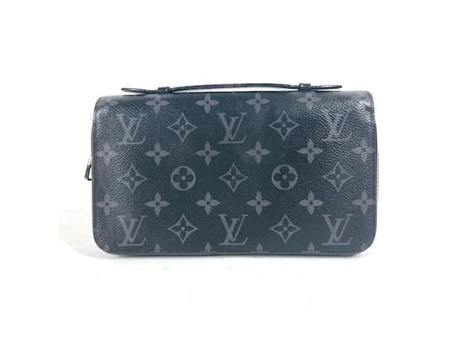 Louis Vuitton Monogram Eclipse Long Wallet Black  ref.1456154