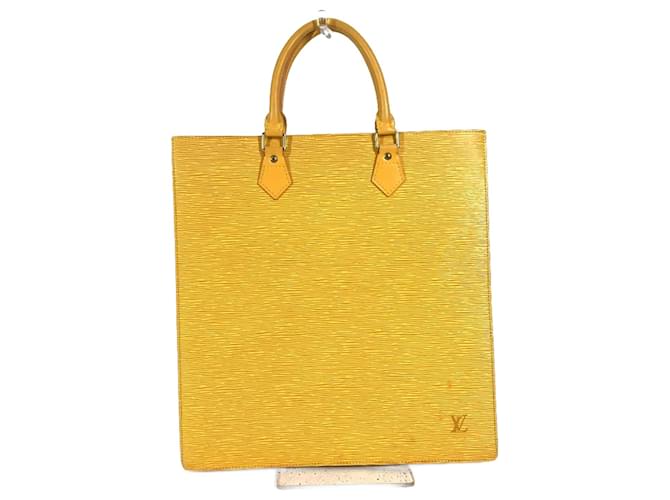 Sac tote Epi M52079 de Louis Vuitton Cuir Jaune  ref.1456229