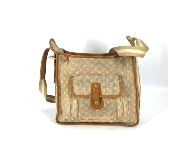 Bolso de Hombro Mini Monograma Louis Vuitton Beige  ref.1456244