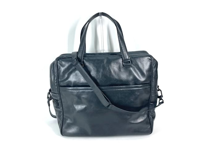Louis Vuitton Monogram Defle Business Bag Black Leather  ref.1456256