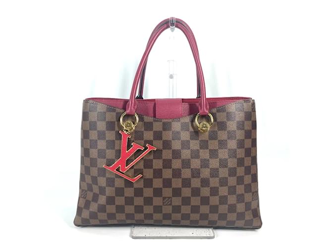 Borsa tote charm LV Riverside Damier N40052 di Louis Vuitton Rosso  ref.1456290