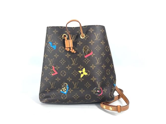 Sac à épaule Love Lock Monogram Louis Vuitton Marron  ref.1456399