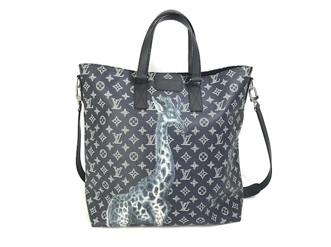 Louis Vuitton Monogram Savannah 2WAY Tote Bag Navy blue  ref.1456417