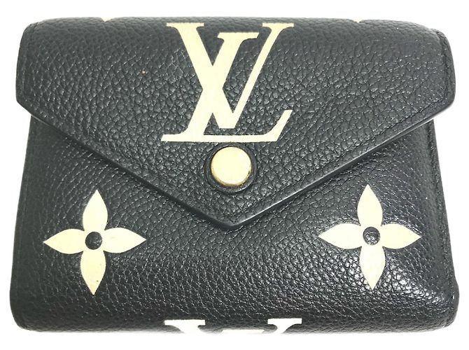 Louis Vuitton Monogram Empreinte Compact Wallet Black