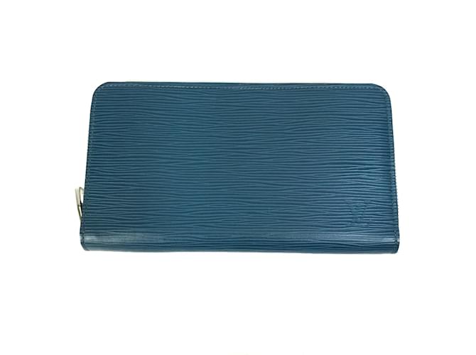 Louis Vuitton M60619 Epi Long Wallet in Navy Navy blue Leather  ref.1456425