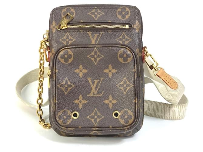 Monogramm Crossbody Tasche mit Kette von Louis Vuitton Braun ref.1456492 Joli Closet