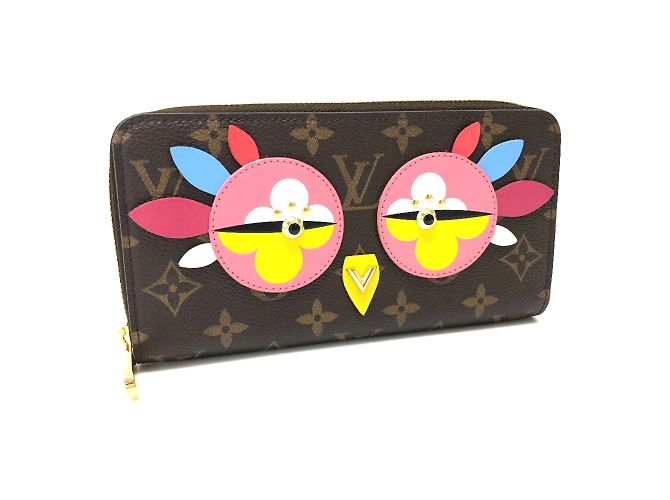 Portafoglio lungo con zip Lovely Bird Monogram Louis Vuitton Marrone