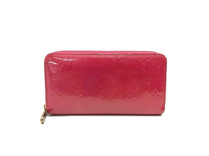 Cartera Zippy Monogram Vernis Louis Vuitton Rosa