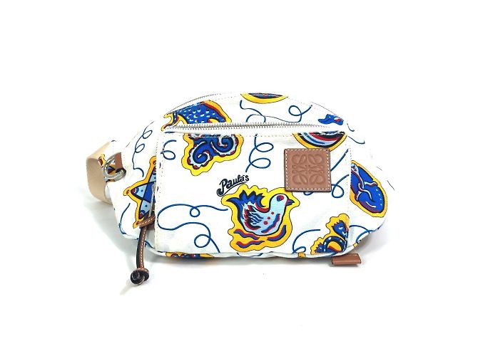 Loewe Anagram Bag PAULA'S IBIZA White